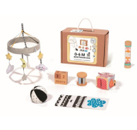 Sada montessori hraček pro miminka 0–6 měsíců - edukativní box