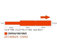Niimbot štítky na kabely RXL 12,5x109mm 60ks Red pro D11 a D110