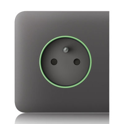 Ajax  SideCover (smart) - Boční kryt zásuvky, horizontální, šedá