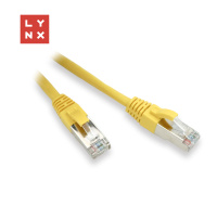 LYNX FTP patch kabel Cat5e PVC, CCA, 15m, žlutý