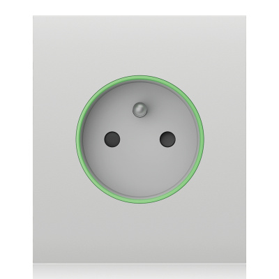 Ajax  CenterCover (smart) - Středový kryt zásuvky, horizontální, bílá