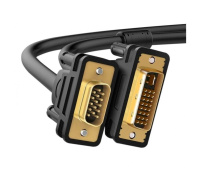 WG Video kabel propojovací VGA (male;D-Sub DE-15) to DVI-I Dual link (male) / 1,5m / black