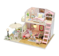 2Kids Toys miniatura domečku Růžový dům