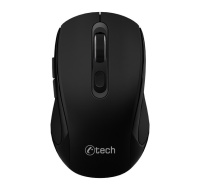 C-TECH myš Dual mode WLM-12BK, bezdrátová, 1600DPI, 6 tlačítek, černá, USB nano receiver