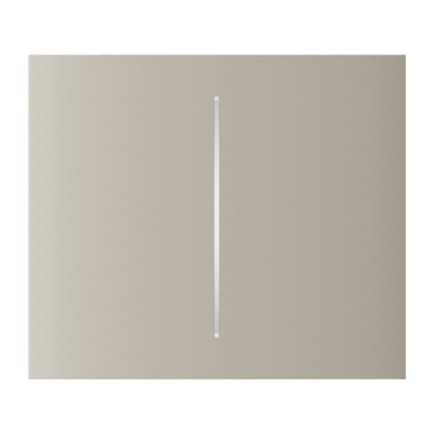 Ajax  CenterButton (2-gang) vertical - Středové dvou tlačítko, vertikální instalace, slonová kost