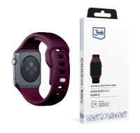 3mk řemínek Watch Strap pro Apple 42/44/45/49 mm Mulberry