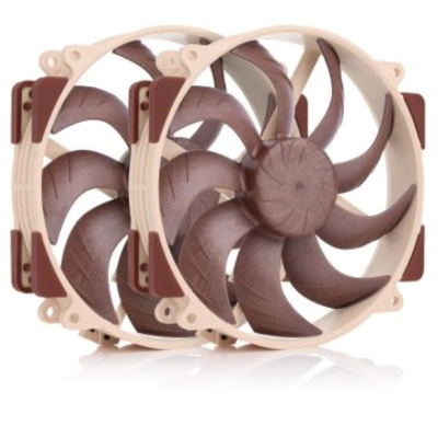 NOCTUA Ventilátor NF-A14x25r-G2-PWM-Sx2-PP, 2x 140mm, hnědá