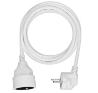 Solight prodlužovací přívod 3m, 1 zásuvka, 16A/3680W, PVC, bílý