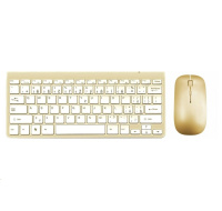 WG - Bluetooth klávesnice s myší, zlatá