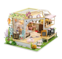 2Kids Toys miniatura domečku Kočičí kavárna se zahrádkou