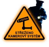 Veria Reflexní výstražná samolepka - kamerový systém