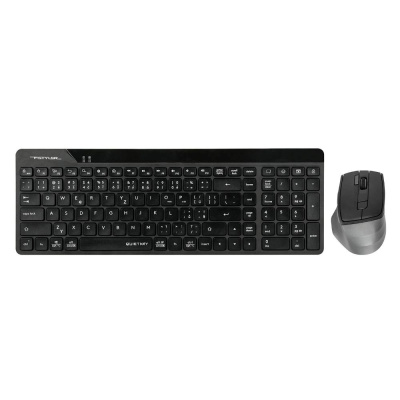 A4tech FG2400 Air2, bezdrátový kancelářský set klávesnice s myší, CZ, černá