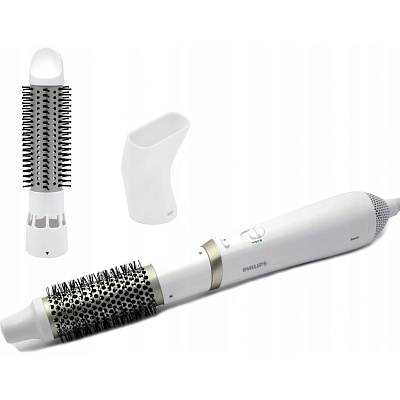 Philips BHA303/00 horkovzdušný kulmofén bílý, 800 W, 3 nástavce, ionizace, keramický povrch