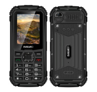EVOLVEO StrongPhone Q1, vodotěsný odolný Dual SIM telefon, černý