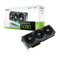 PNY VGA NVIDIA GeForce RTX 5080 Triple Fan 16GB, RTX 5080, 16GB GDDR7, 3xDP, 1xHDMI