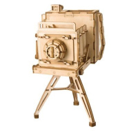 RoboTime dřevěné 3D puzzle Historický fotoaparát