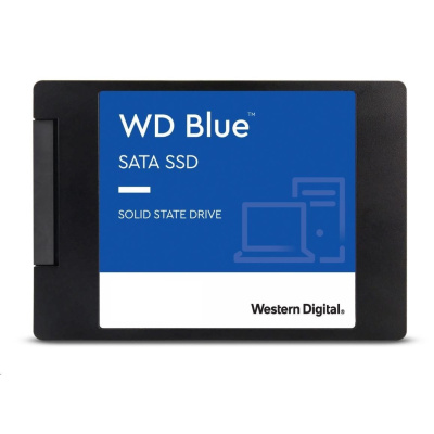 WD BLUE SSD 3D NAND WDS500G3B0A 500GB SA510 Powered by SanDisk, SATA/600, (R:560, W:510MB/s), 2.5"