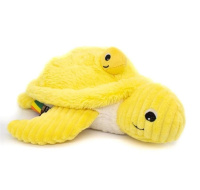 Plyšová želva - máma s miminkem, žlutá
