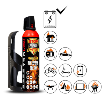 Safe SET Hasicí sprej  750 MAX + držák  75C