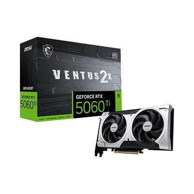 BAZAR - MSI VGA NVIDIA GeForce RTX 5060 Ti 8G VENTUS 2X OC PLUS, RTX 5060 Ti, 8GB GDDR7, 3xDP, 1xHDMI - Poškozený obal (
