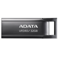 ADATA Flash Disk 32GB UR340, USB 3.2 Dash Drive, kov lesklá černá