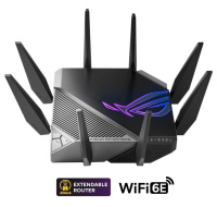 ASUS ROG Rapture GT-AXE11000 (AXE11000) WiFi 6E Extendable Gaming Router, 2.5G port, Aimesh, 4G/5G Mobile Tethering