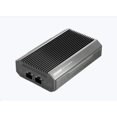 QNAP QNA-UC10G2SF adaptér USB-C/Thunderbolt 4 na 2x SFP+ (2xSFP+,1xUSB-C4/TB4,fanless)