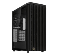 ASUS case PROART PA401 WOOD TG, Mid Tower, ATX, 1xUSB-C Gen2x2, 2xUSB 3.0, 2x 160mm Fan, 1x 120mm Fan, černá