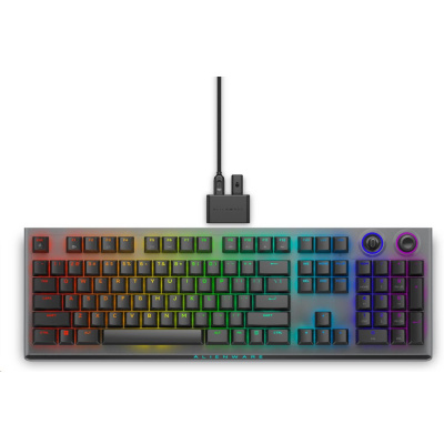 DELL KLÁVESNICA Alienware Tri-Mode Wireless Gaming Keyboard - AW920K (Dark Side of the Moon)