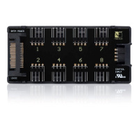 NOCTUA NA-FH1 Fan Hub, 8x 4-pin PWM, SATA napájení, černá