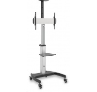 CONNECT IT Wheelie II pojízdný stojan & držák na jednu obrazovku 37" - 70", záruka 30 let, stříbrná