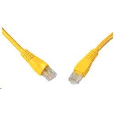 Solarix Patch kabel CAT5E UTP PVC 10m žlutý snag-proof C5E-114YE-10MB