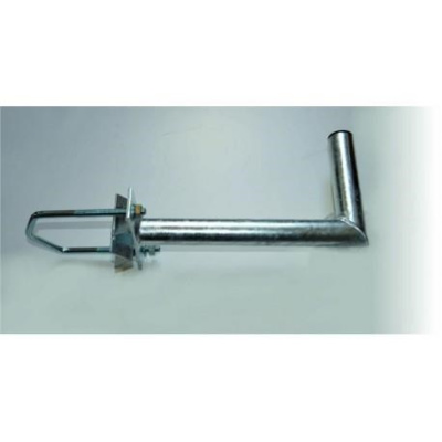 Držák antény na stožár do průměru 120mm s vinklem, žárový zinek, délka 35cm
