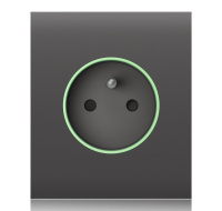 Ajax  CenterCover (smart) - Středový kryt zásuvky, horizontální, šedá