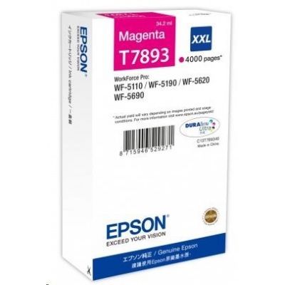 EPSON Ink bar WF-5xxx Series Ink Cartridge "Pisa" XXL Magenta (34,2 ml) (4.000 str.)