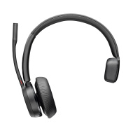 Poly Voyager 4310 bezdrátová náhlavní souprava, BT700 USB-C adaptér, mono, nabíjecí stojánek