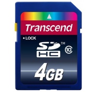 TRANSCEND SDHC karta 4GB Premium, Class 10