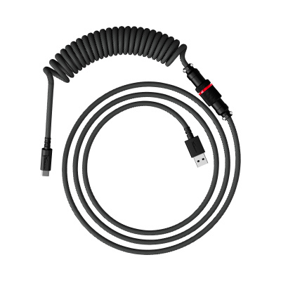 HyperX USB-C Coiled Cable Gray-Black - Příslušenství ke klávesnici