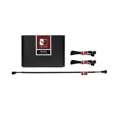 NOCTUA Prodlužovací kabely pro 3pin ventilátor NA-SEC2, 3x 30cm, černá