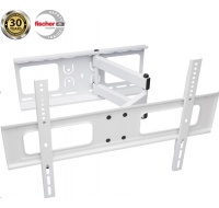 CONNECT IT Nástěnný držák TV T3BK s dvojitým ramenem, naklápěcí (±10/20°/±90°, 37" - 70", max. 50kg), bílá