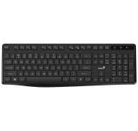 GENIUS klávesnice KB-7200, bezdrátová 2,4GHz, Mini-receiver, USB, CZ+SK layout, černá