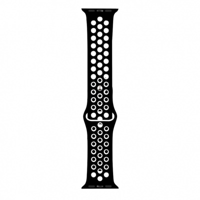 RhinoTech sportovní řemínek pro Apple Watch 42 / 44mm Černo-bílá