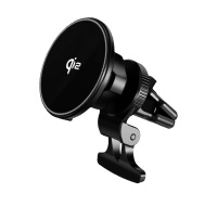 WG - Nabíječka do auta WG 40, bezdrátová 15W s Qi2, pro iPhony podporující MagSafe, černá