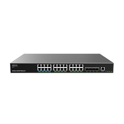 Grandstream GWN7813P Layer 3 Managed Network PoE Switch, 24 portů / 4 SFP+