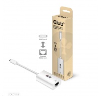 Club3D Adaptér aktivní USB 3.2 typ C na LAN (Gigabit Ethernet - 1Gb), 20cm
