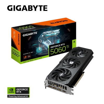GIGABYTE VGA NVIDIA GeForce RTX 5060 Ti GAMING OC 16G, 16G GDDR7, 3xDP, 1xHDMI