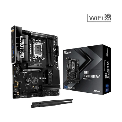 ASRock MB Sc LGA1851 B860 Challenger WiFi, Intel B860, 4xDDR5, 1xHDMI, WiFi, ATX