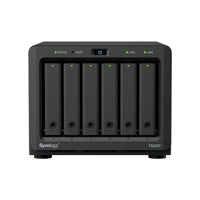 Synology FS200T FlashStation (4C/CeleronJ4125/2-2,7GHz/4GBRAM/6xSATA/2xUSB3.2/1x2,5GbE/1xGbE)