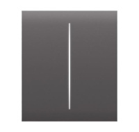 Ajax CenterButton (2-gang) - Středové dvou tlačítko, šedá