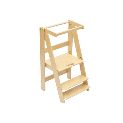 Skládací rostoucí učící věž Moon 92 cm, přírodní (natur)